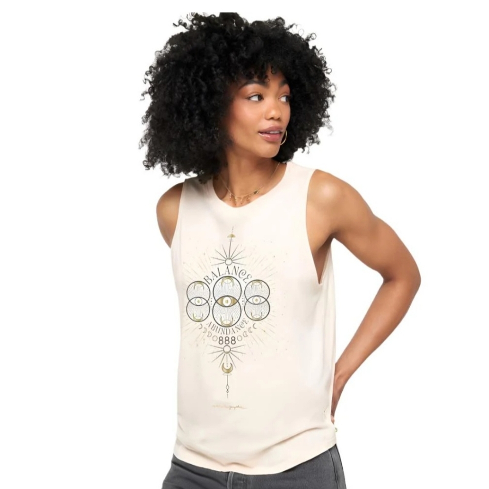 Spiritual Gangster 888 Balance Jade  Graphic Muscle Tee